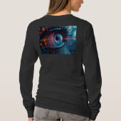Quantum Eye femmes à manches longues noir T-shirt  (Dos)