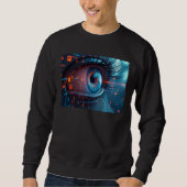 Quantum Eye heren zwarte sweatshirt (Voorkant)