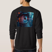 Quantum Eye hommes sweatshirt noir dos (Dos)