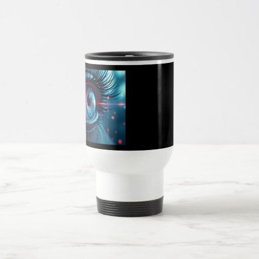 Quantum Eye rechter hand reizen forens mok (Center)