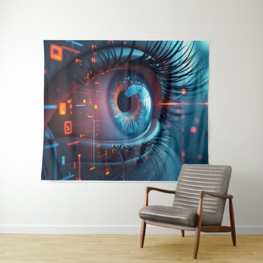 Quantum Eye tapestry Wandkleed (In Situ (horizontaal))