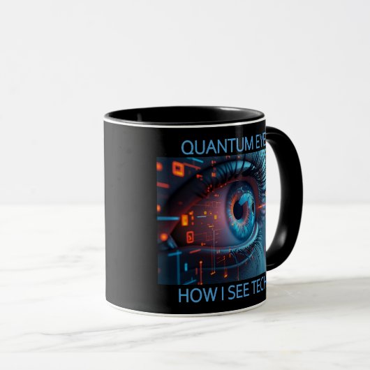 Quantum Eye Tech à gauche combo mug (Devant droit)