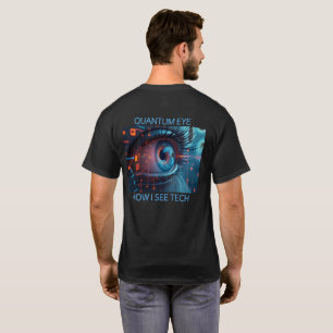 Quantum Eye tech hommes T-shirt noir dos