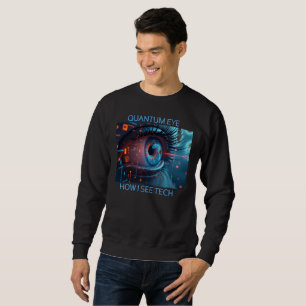 Quantum Eye tech mannen zwarte sweatshirt
