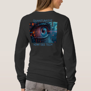 Quantum Eye tech vrouwen zwart lange mouw shirt ac