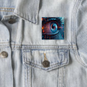 Quantum Eye vierkante knop Button 5,1 Cm (In situ)