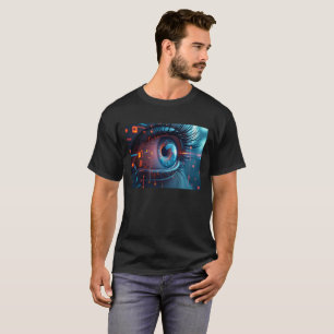 Quantum Eye zwarte T-shirt voor mannen