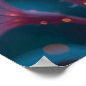 "Quantum Flora – Galactic Blooms in Obsidian Light Poster (Hoek)