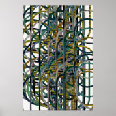 Quantum Geometric Pattern  Poster (Voorkant)