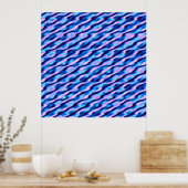 Quantum Glitch Patroon Poster (Keuken)
