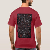 Quantum Grid 3D Illusie T-Shirt (Achterkant)