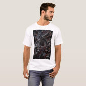 Quantum Grid 3D Illusie T-shirt (Voorkant volledig)