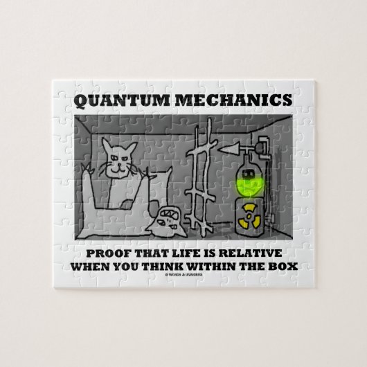 Quantum Mechanics bewijs dat het leven relatief is Legpuzzel (Horizontaal)