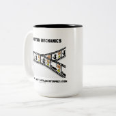 Quantum Mechanics Vele werelden Interpretatie Tweekleurige Koffiemok (Voorkant links)