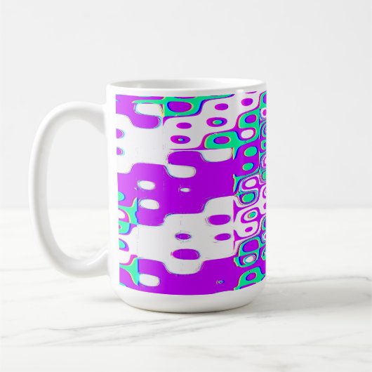 Quantum Physics Geometric Pattern Koffiemok (Links)