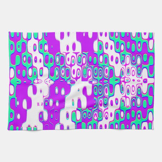 Quantum Physics Geometric Pattern Theedoek (Horizontaal)