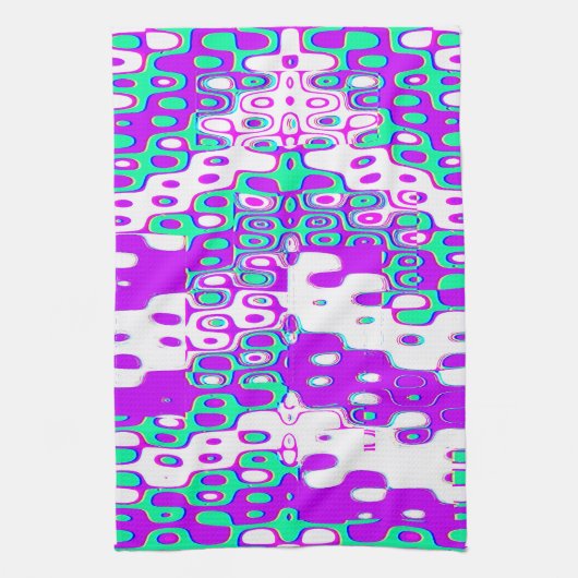 Quantum Physics Geometric Pattern  Theedoek (Verticaal)