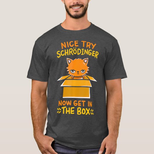 Quantum physics gift voor een schrodinger fan t-shirt (Voorkant)