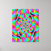 Quantum Physics Liquid Kinetic Painting  Canvas Afdruk (Voorkant)