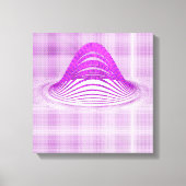 Quantum Physics Moire Floral Pattern Canvas Afdruk (Voorkant)