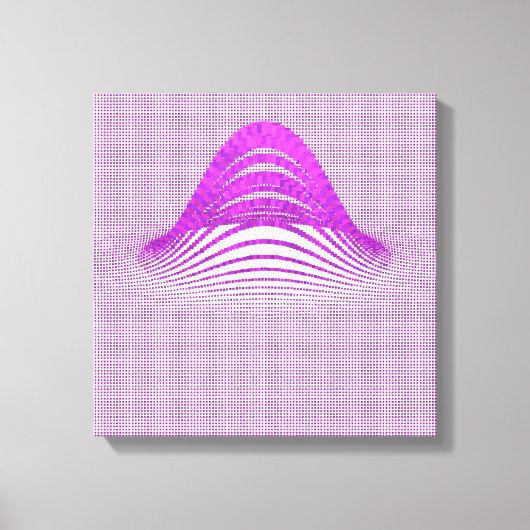 Quantum Physics Moire Floral Pattern  Canvas Afdruk (Voorkant)