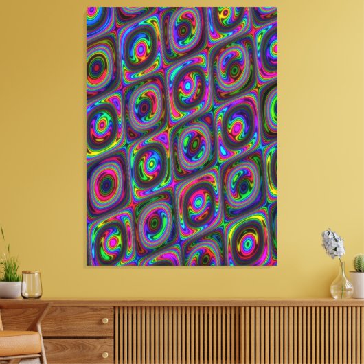 Quantum Physics Spectral Colour Shifting Canvas Afdruk (Insitu (Woonkamer))