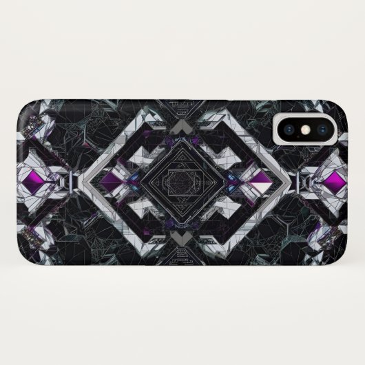 Quantum prisma: violette kernontsteking Case-Mate iPhone case (Achterkant (horizontaal))