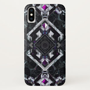 Quantum prisma: violette kernontsteking iPhone x hoesje