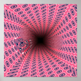Quantum Ramanujan Tunnels Geometrisch Patroon Poster