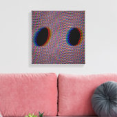 Quantum Stroomveld Canvas Afdruk (Insitu (Woonkamer))