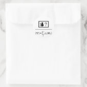 Quantum Superpositie Ronde Sticker (Tas)