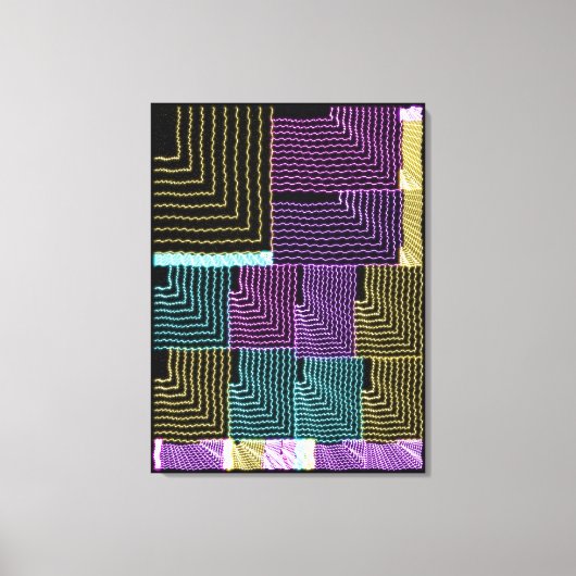 Quantum U Maze Geometric Pattern  Canvas Afdruk (Voorkant)