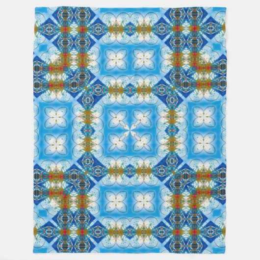 Quantum Wormhole Physics Blauwdruk Zijde Mandala Fleece Deken (Voorkant)