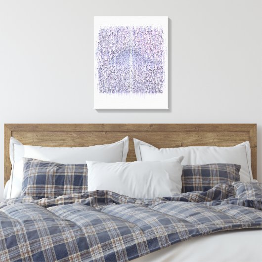 Quantumfysica Geometrisch Patroon  Canvas Afdruk (Insitu (Slaapkamer))