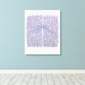 Quantumfysica Geometrisch Patroon  Canvas Afdruk (Insitu (Houten vloer))