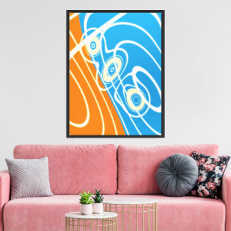 Quantumfysica Geometrisch Patroon Canvasprint Canvas Afdruk