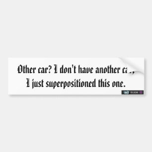 quantummechanica grap bumpersticker