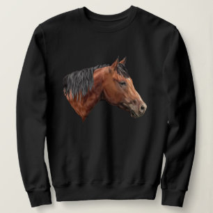 Quarab Horse Portrait Print Trui
