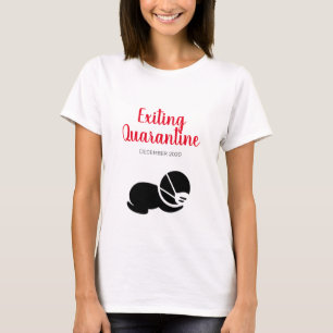 Quarantaine afsluiten — Zwangerschap T-shirt