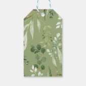 Quarantaine bosdieren groen Baby guns Cadeaulabel (Achterkant)