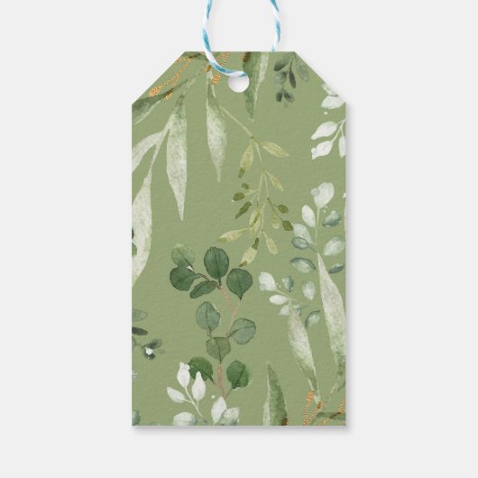 Quarantaine bosdieren groen Baby guns Cadeaulabel (Achterkant)