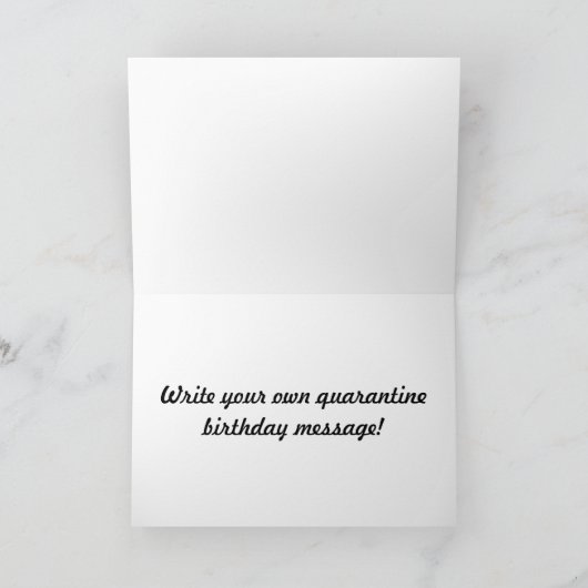 Quarantaine Carte d'Anniversaire Sanitier De Main (Intérieur)