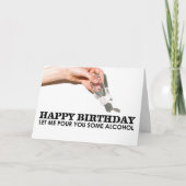 Quarantaine Carte d'Anniversaire Sanitier De Main (Devant)