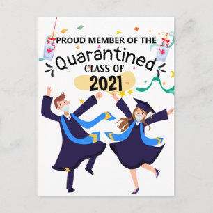 Quarantaine klasse van 2021 briefkaart