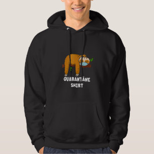 Quarantaine Luiaard Mondbeschermer Ademhalingsmask Hoodie