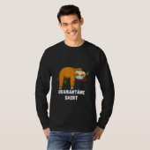 Quarantaine Luiaard Mondbeschermer Ademhalingsmask T-shirt (Voorkant volledig)