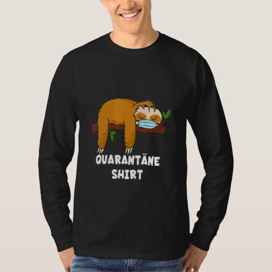 Quarantaine Luiaard Mondbeschermer Ademhalingsmask T-shirt (Voorkant)