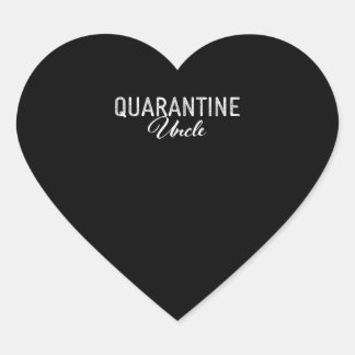 Quarantaine oom cadeau hart sticker
