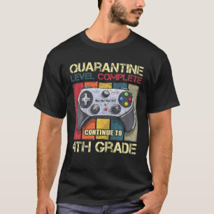 Quarantaineniveau voltooid naar school 4e graad t-shirt