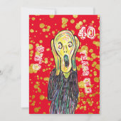 Quarante 40e anniversaire artiste invitation OMG (Devant)